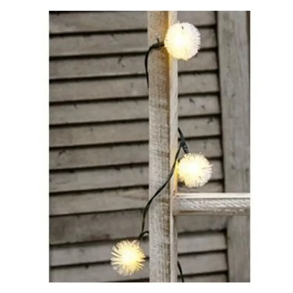 Firework Lights Battery Operated LED Warm White Indoor Outdoor Timer‎ 10 Bulbs